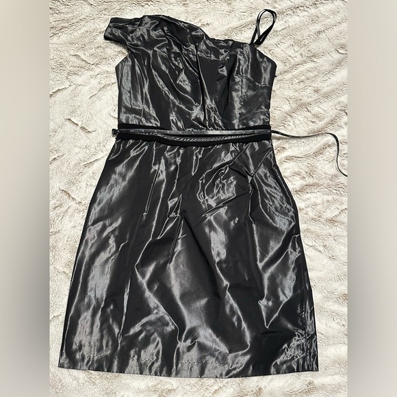 BCBGeneration Asymmetrical Pleated One Shoulder Cocktail Mini Dress - Picture 8 of 16